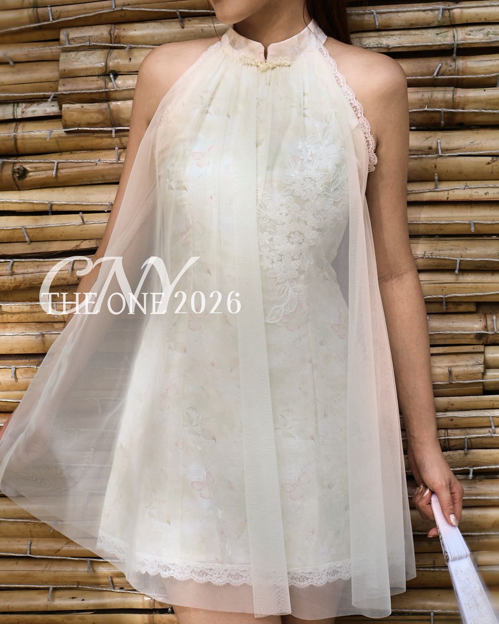 𝐂𝐍𝐘 𝟐𝟎𝟐𝟔 限定款式 新中式白月流光旗袍 🍊🌼💛