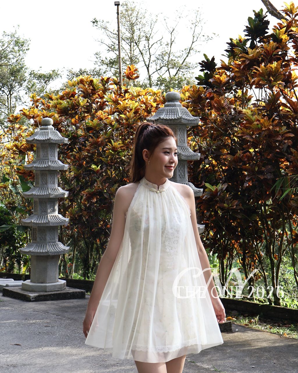 𝐂𝐍𝐘 𝟐𝟎𝟐𝟔 限定款式 新中式白月流光旗袍 🍊🌼💛