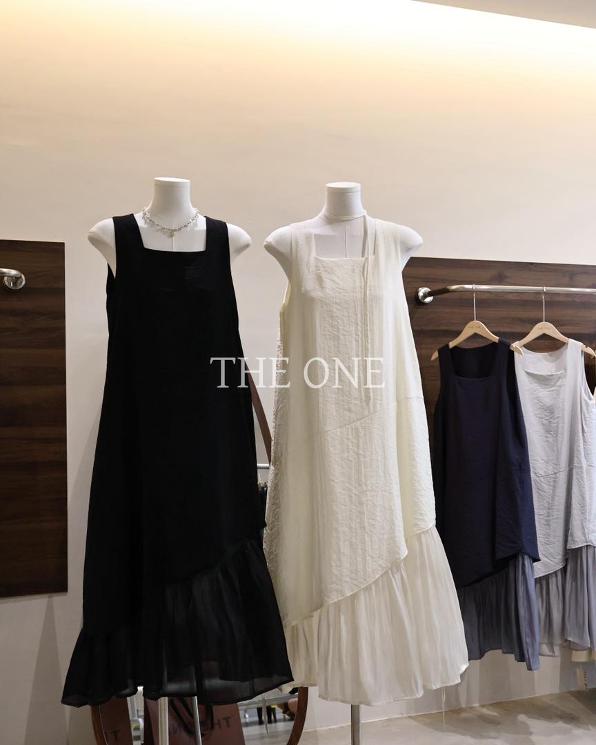 Korean Square Neck Dress｜ Free Size 🇰🇷 韩系方领连衣裙 | 均码