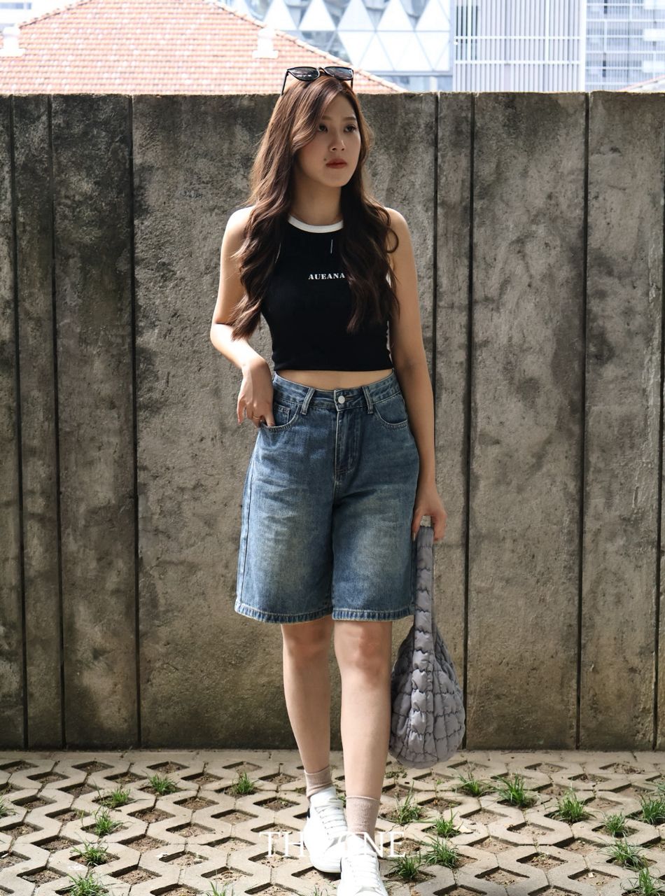 Denim Knee-Length Pant 五分牛仔裤 🎧