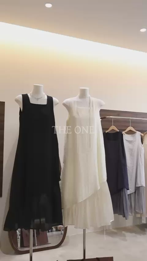 Korean Square Neck Dress｜ Free Size 🇰🇷 韩系方领连衣裙 | 均码